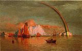 William Bradford Arctic Sunset with Rainbow painting